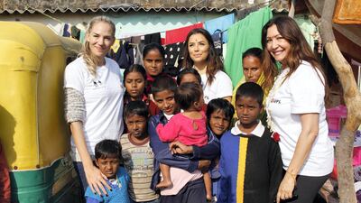 Harmony House, an Indian and UK registered charity run by Dubai expatriates, will receive enough money to feed 500 families for the next six months from the 100 Million Meals Campaign. Courtesy Lucy Bruce
