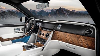 The SUV's ride height can be raised for off-roading. Rolls-Royce