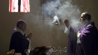 A gift to the infant Jesus – as depicted in an 18th Italian painting of the adoration of the magi, above, frankincense enjoys a place in the Arab and Christian worlds. Ammar Awad / Reuters