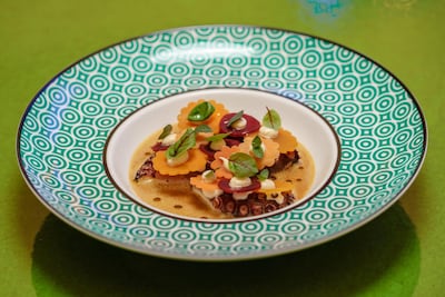 The pulpo, grilled octopus, is a favourite on the Torno Subito menu. Courtesy Torno Subito