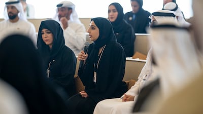 Hajer Al Thehli, Secretary General of the Education and Human Resources Council, at the event