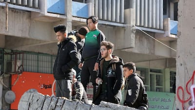 Iraqi anti-government protesteters gather in al-Khillani Square off central Baghdad's Sinak bridge which links the Iraqi capital's Green Zone with the rest of the city. AFP