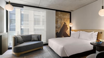 A premium room at Nobu Hotel Shoreditch, London. Courtesy Will Pryce