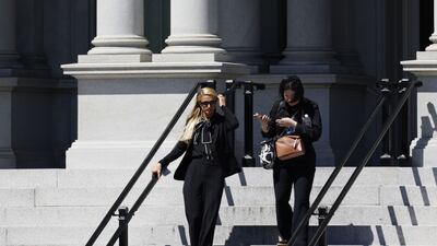 Reality TV star and socialite Hilton in Washington. Bloomberg