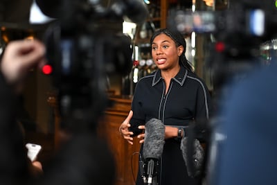 UK opposition leader Kemi Badenoch has announced her Conservative party would ban social media for under-16s. Getty Images