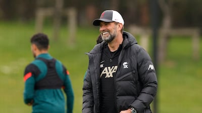 Liverpool manager Jurgen Klopp oversees training on Monday. Reuters