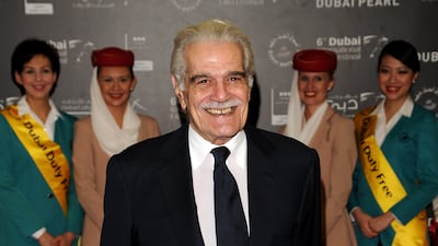 Egyptian acting great Omar Sharif at Dubai International Film Festival in 2009. Getty Images