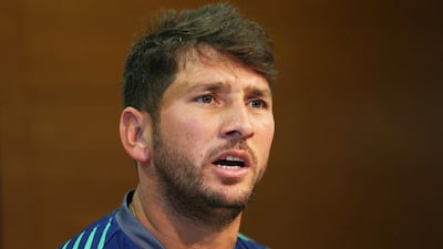 Pakistan's Yasir Shah during the press conference. Jason O'Brien / Action Images