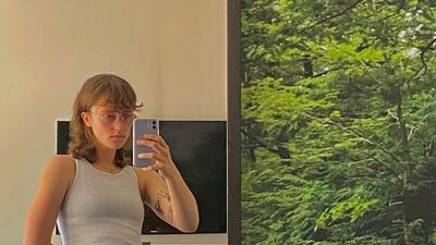 Ella frequently shares her rainbow-coloured knitwear creations on Instagram, writing: 'Starting to get hot y’all. That means knit shorts.' Instagram