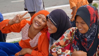 A poor Muslim community in Cambodia is breaking fast with iftar meals throughout Ramadan thanks to the generosity of more than 20 Emirati donors. Courtesy Bernie Vincent for KungFuture