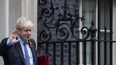 LONDON, ENGLAND - OCTOBER 30: Prime Minister Boris Johnson leaves 10 Downing Street for Prime Minister's Questions on October 30, 2019 in London, England. Last night, MPs voted 438 to 20 votes in favour of holding a General Election on Thursday 12th December 2019. (Photo by Dan Kitwood/Getty Images)