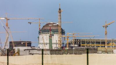 The UAE nuclear power plant site Unit 1 at Barakah, pictured in September 2014. Wam