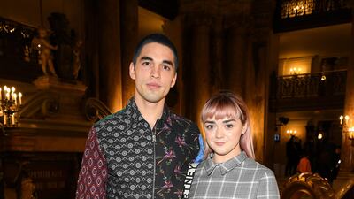 Reuben Selby and Maisie Williams attend the Stella McCartney show (Photo by Pascal Le Segretain/Getty Images)