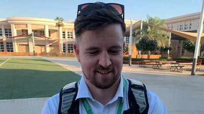 A piece of honeycomb from the rescued swarm has been used to teach pupils about bees. Photo: Terra / Expo City Dubai