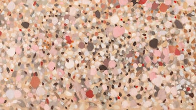 Samia Halaby, Massacre of the Innocents in Gaza, 2024. Photo: Palestine Museum US