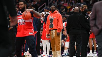 New Orleans Pelicans forward Zion Williamson during the first game against Washington Wizards at Capital One Arena. USA TODAY Sports