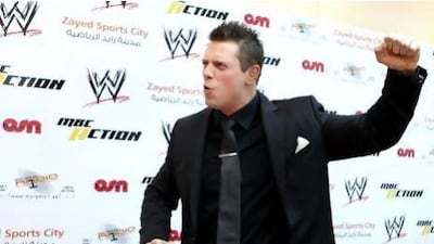 On Friday, September 6, those with tickets to the WWE Live event taking place in October will have the opportunity to meet The Miz at Zayed Sports City International Tennis Stadium. Delores Johnson / The National