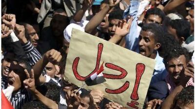 Protests across the Middle East, such as this one in Sanaa, capital of Yemen, calling for the departure of long-established authoritarian leaders have conspicuously failed to include radical Islamicists such as al Qa'eda.