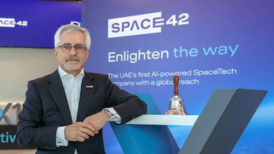 Space42 managing director Karim Sabbagh. Victor Besa / The National