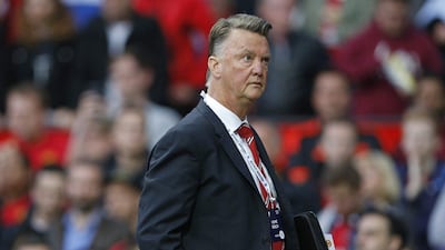 Manchester United manager Louis van Gaal shown during his team's Premier League win over Liverpool last weekend. Carl Recine / Action Images / Reuters / September 12, 2015