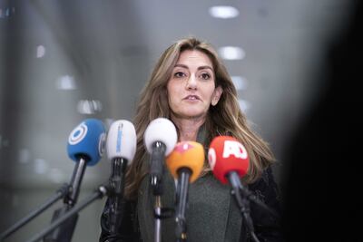 Dilan Yesilgoz-Zegerius, the leader of departing Prime Minister Mark Rutte's centre-right party, is among the key players in the coalition talks. EPA