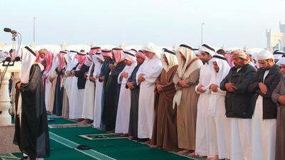 Sheikh Salem bin AbdulRahman, Chairman of Sharjah Ruler's Office, leads salaat al istisqaa in Sharjah. Wam