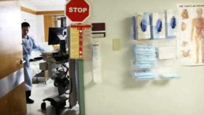 Hospital staff in Oregon put on protective gowns, gloves and masks upon entering the room of a patient who has tested positive for MRSA.