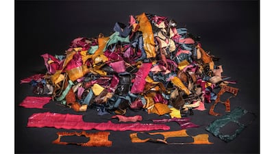 A heap of trafficked reptile skins, destined for use as luxury exotic leather before it was intercepted. Photo: Britta Jaschinski