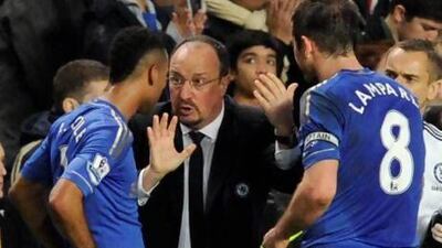 Rafael Benitez, centre, is the latest in what seems to be a never-ending line of 'interim' managers at Chelsea.