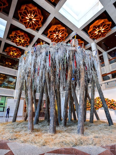 Home Sweet Home (2011) by Pascale Marthine Tayou. Photo: Victor Besa / The National