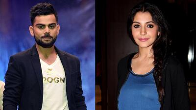 Indian cricketer Virat Kohli and actress Anushka Sharma. AFP photos