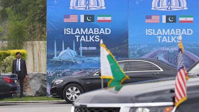 US Vice President JD Vance arrives for talks with Iranian officials in Islamabad. Getty Images