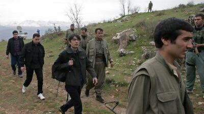 Turkish prisoners are released in the northern Iraqi city of Dohuk. Five of the captives were held for more than a year, while three others were kidnapped in August.