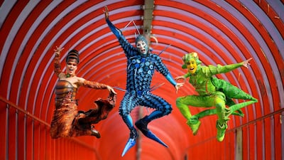 The cast of Cirque du Soleil's OVO Julia Tazie from Brazil, Jan Duther from Switzerland and Nathan Rivera-Drydak from Canada. The modern circus tours the world but is a Montreal-based company. Photo / Getty