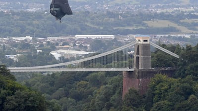 The Darth Vader balloon above Clifton Suspension Bridge. Getty Images