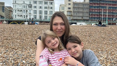 Gillian Duncan with her two daughters. Photo: Gillian Duncan