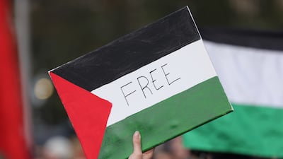 Footage showed dozens of activists shouting 'ceasefire now' as they staged the sit-in protest at King's Cross station. Getty Images