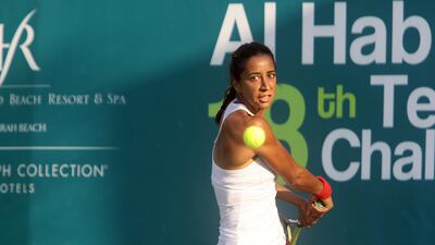 Seeded sixth at the Al Habtoor Challenge, Cagla Buyukakcay beat the second-ranked Klara Koukalova to the title. Jeffrey E Biteng / The National