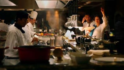 The central cooking station at Sloane's, in the Grosvenor House Hotel, Dubai offers a seemingly endless variety of iftar dishes.