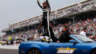 Fans screamed 'TK!' as Tony Kanaan stepped out of his car following a sensational Indy 500 win. Chris Graythen / Getty Images / AFP