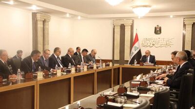 Iraq's Prime Minister-designate Adel Abdul Mahdi held his first cabinet session on Thursday. Reuters