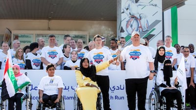 The Special Olympics Torch is snaking through the seven emirates. Leslie Pableo for The National