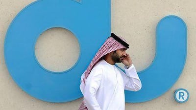 Du shares propelled the Dubai stock market yesterday. Charles Crowell for The National