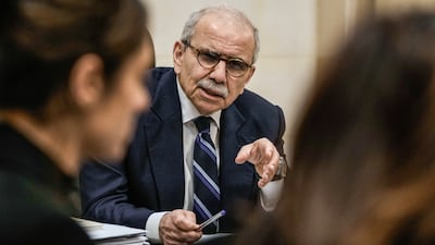 Prime Minister Nawaf Salam briefed the media on Lebanon's involvement in ceasefire discussions. AP