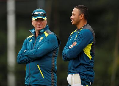 Former Australia captain Steve Waugh, left, is a consultant to the current side. Reuters