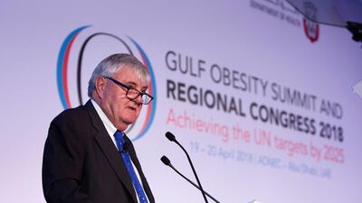 Ian Caterson, President of the World Obesity Federation, says the ease of obtaining food in a wealthy country like the UAE adds to its obesity problem. Leslie Pableo for The National