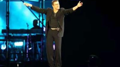 George Michael thrills the crowd at Zayed Sports City.
