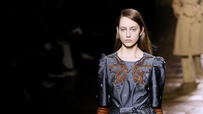 DRIES VAN NOTEN, MARCH 5, 3PM, PARIS. Dries Van Noten infused his quintessential bohemian design quality into an Oriental mood this season. Patrick Kovarik / AFP photo