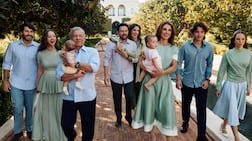 Queen Rania wears Oscar de la Renta and pumps by the family's trusted shoemaker. Photo: Queen Rania / Instagram