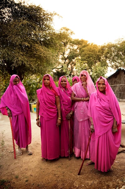 Members of the Gulabi Gang. Getty